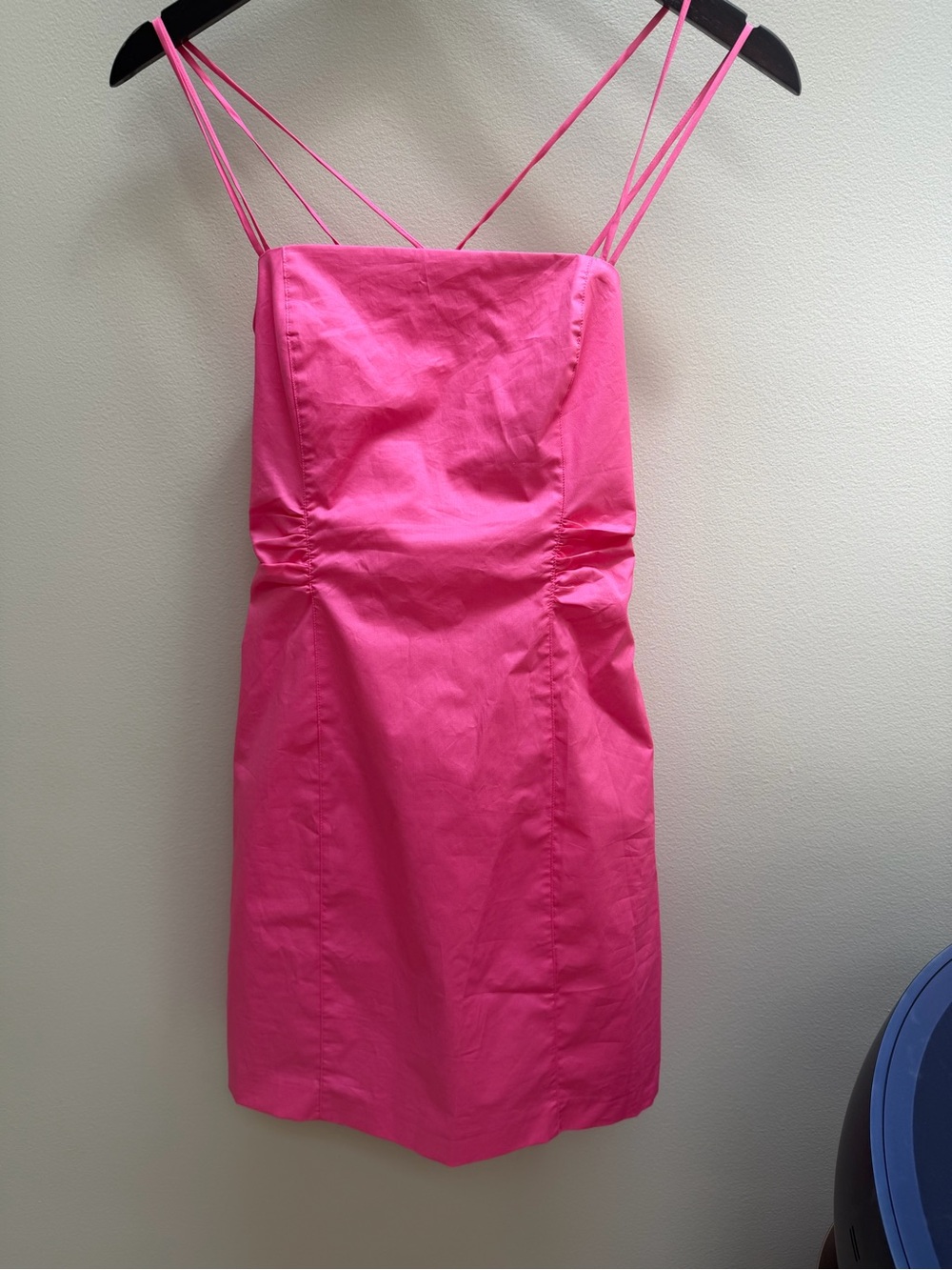 Frame XS Hot Pink Strappy Mini Dress